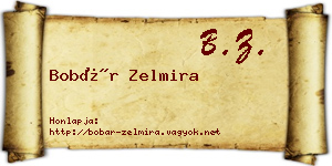 Bobár Zelmira névjegykártya